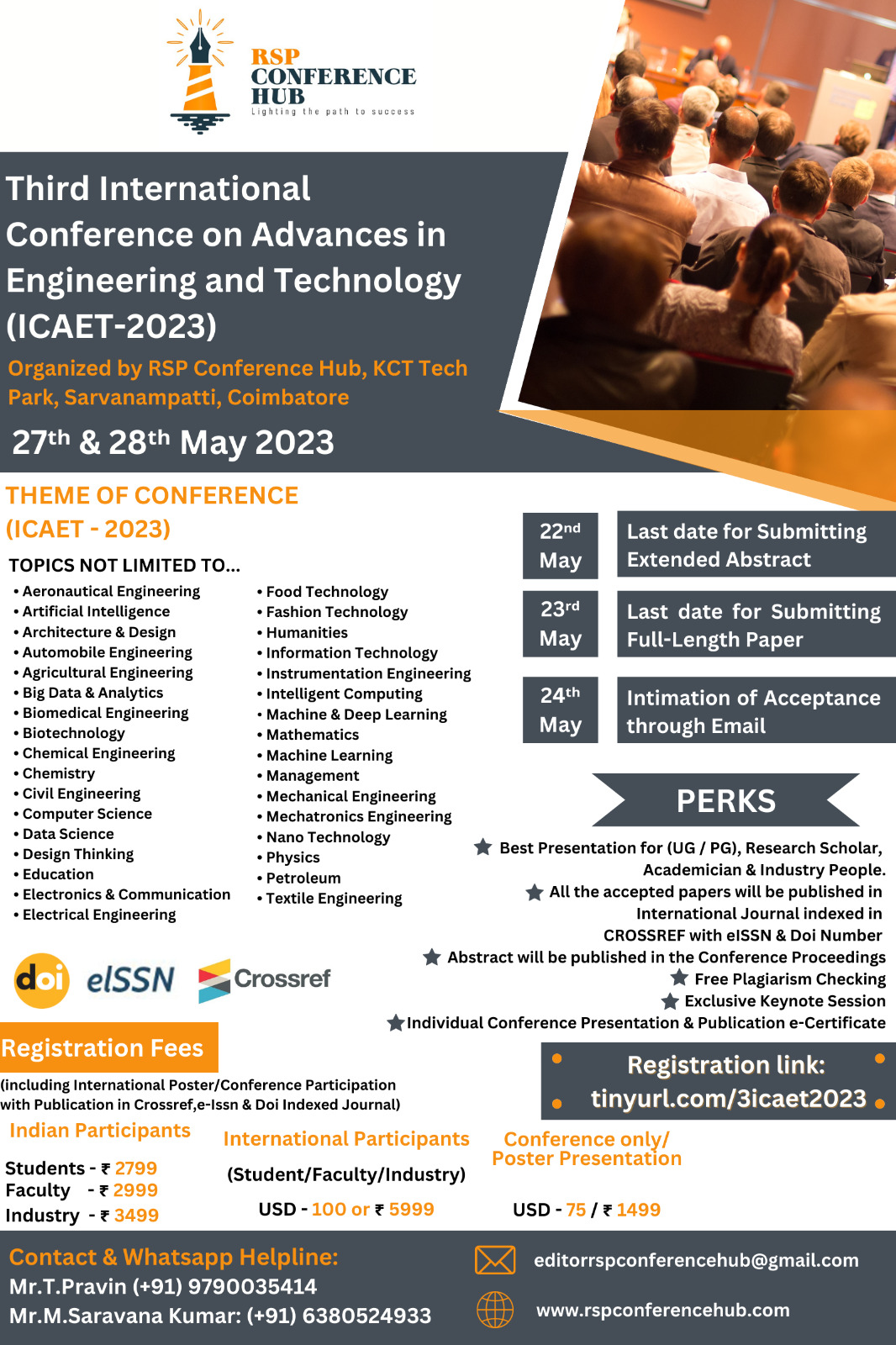 International Conference on Advances in Engineering and Technology ICAET 2023
